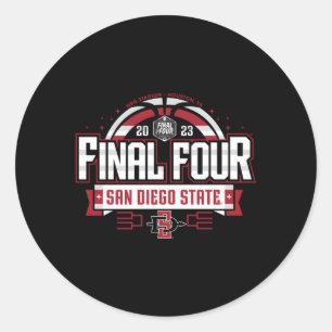 San Diego State Aztecs finale 4 Basketball 2023 Ronde Sticker