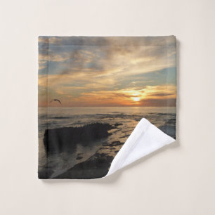 San Diego Sunset I California Seascape Washandje