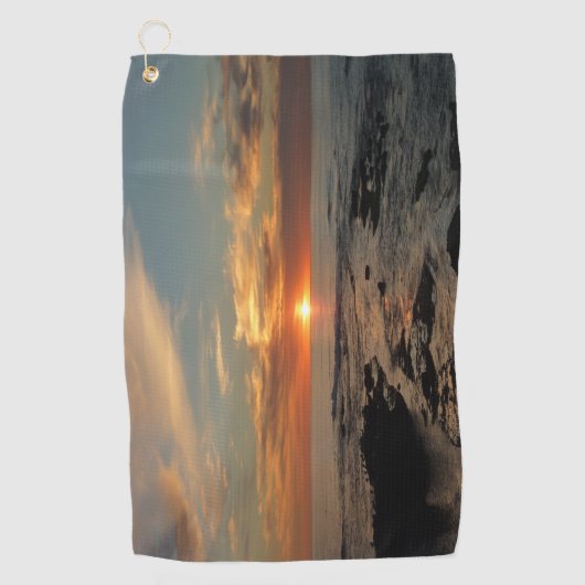 San Diego Sunset II California Seascape Golfhanddoek (Voorkant)