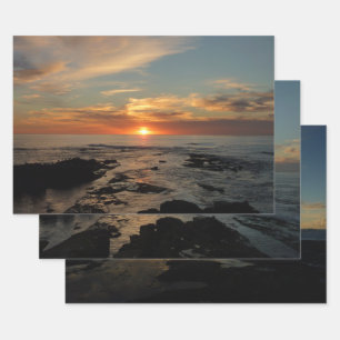 San Diego Sunset II California Seascape Inpakpapier Vel