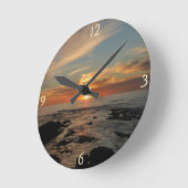 San Diego Sunset II California Seascape Ronde Klok (Hoek)
