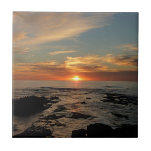 San Diego Sunset II California Seascape Tegeltje