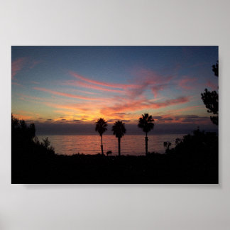 San Diego Sunset Poster