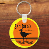 San Diego-Sunset Souvenir Sleutelhanger (Voorkant)