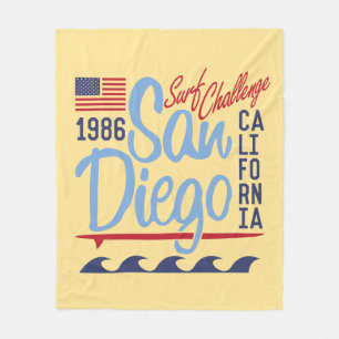 San Diego Surf Challenge 1986 Fleece Deken