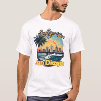 San Diego, "Surven, zon en Zee" T-shirt
