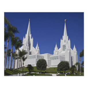 San Diego Temple Foto Afdruk