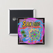 San Diego True Progress Button (Voorkant /achterkant)