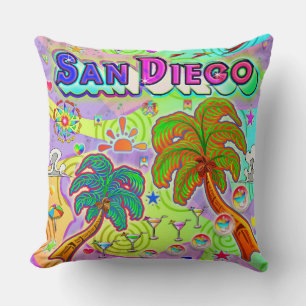 San Diego Vacation Target Pillow Kussen
