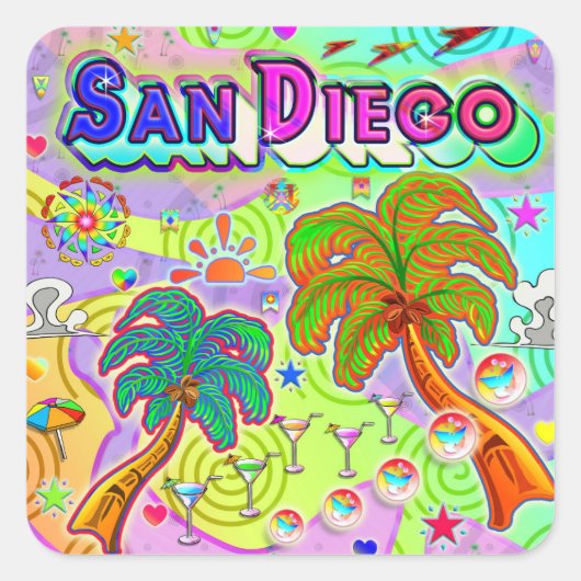 San Diego Vacation Target Sticker (Voorkant)