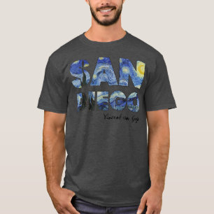 San Diego Van Gogh Sterrennacht Art Vincent Van Go T-shirt