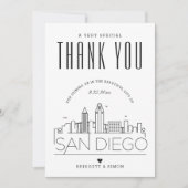 San Diego Wedding | Bedankt + fotokaart Kaart (Voorkant)