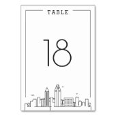 San Diego Wedding | tafelnummer (Achterkant)