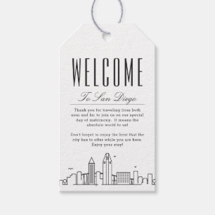 San Diego Wedding   Welkom Bericht Cadeau Labels Cadeaulabel