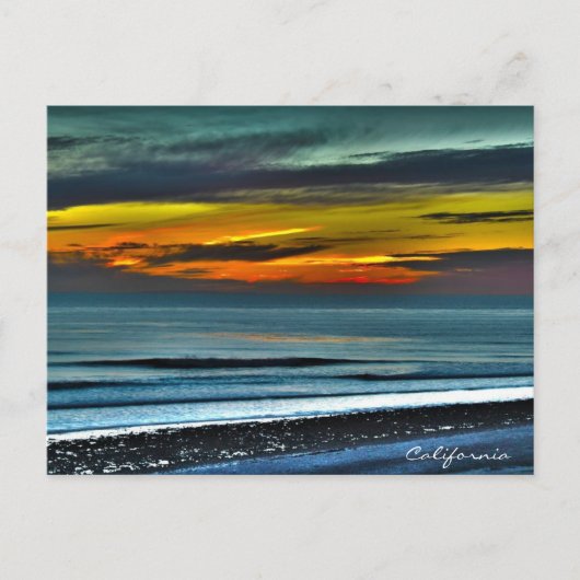 San Diego Winter Sunset Briefkaart (Voorkant)