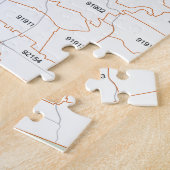 San Diego Zip-codekaart Legpuzzel (Zijkant)