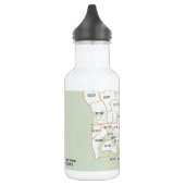San Diego Zip-codekaart Waterfles (Links)