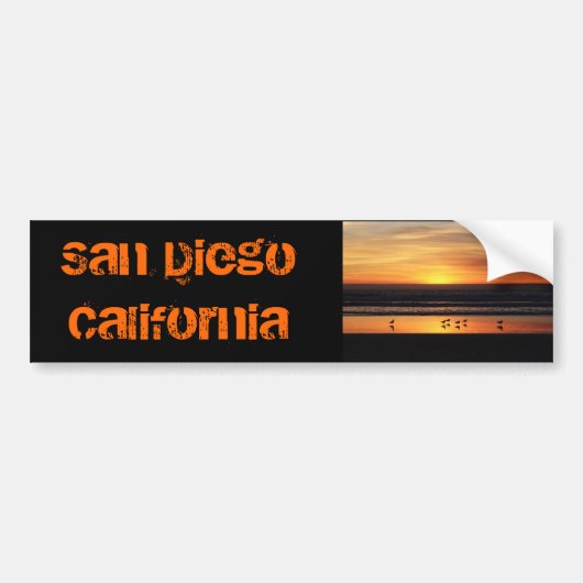 San      DiegoCalifornia Bumpersticker (Voorkant)
