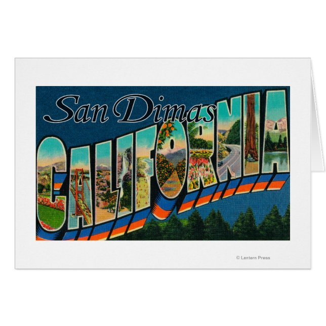 San Dimas, Californie - Scènes de grandes lettres (Devant horizontal)