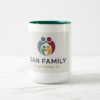 San Familie Cup Tweekleurige Koffiemok