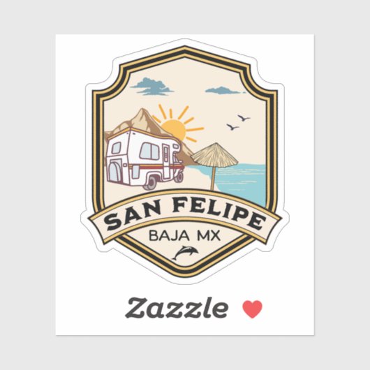 San Felipe Baja California Sur Mexico RV Sticker (Vel)