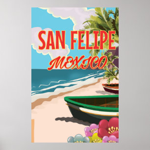 San Felipe Beach Mexico reisposter Poster