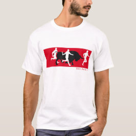 San Fermin, Pamplona: het rijden met de stieren; T-shirt