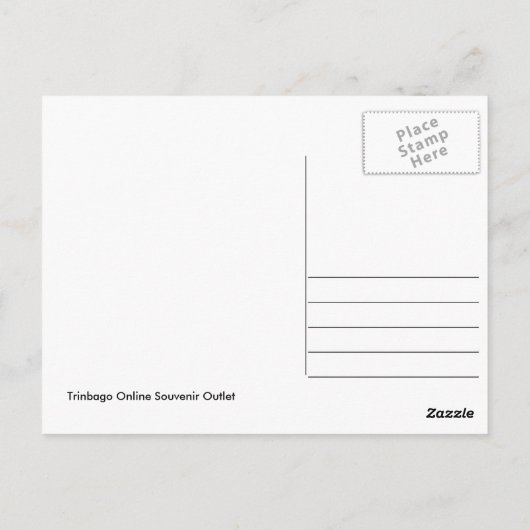 San Fernando Market, Carte postale Trinidad (Dos)