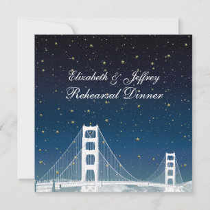 San Fran Silhouette Gegraveerde Blauwe Ster Oefena Kaart