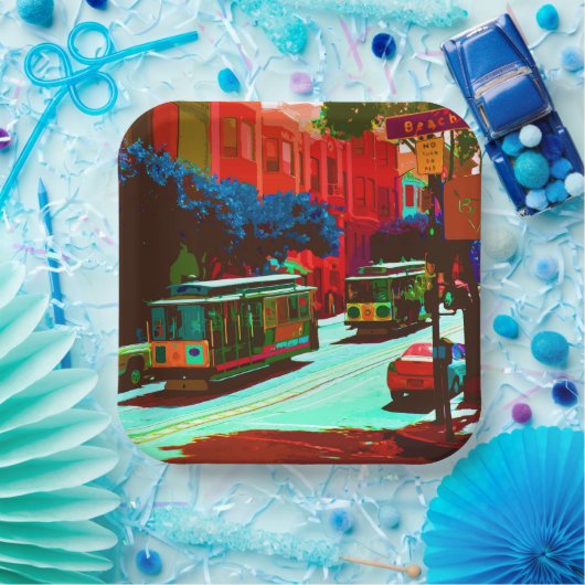 San Francisco 001 Papieren Bordje (Feest)