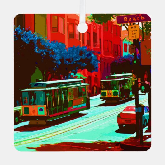 San Francisco 005 Metalen Ornament (Voorkant)