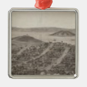 San Francisco, 1862 uit Russian Hill Metalen Ornament
