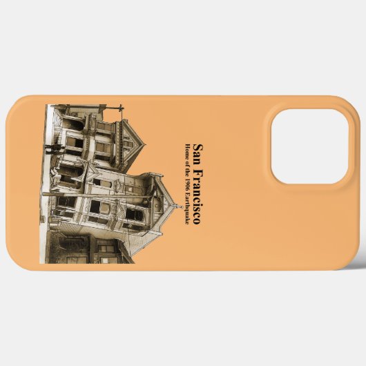 San Francisco 1906 Aardbeving Illustratie URM Case-Mate iPhone Case (Achterkant (horizontaal))
