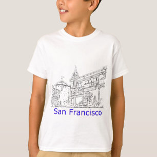 San Francisco 1986 art The MUSEUM Zazzle Drawing T-shirt
