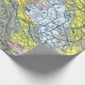 San Francisco Aeronautical Chart Gift Wrap Cadeaupapier (Hoek)