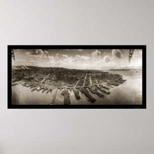 San Francisco Airship Foto 1908 Poster