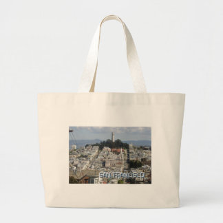 San Francisco Ansichtkaart Stijl Grote Tote Bag