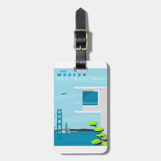 San Francisco Bagagelabel (Voorkant verticaal)