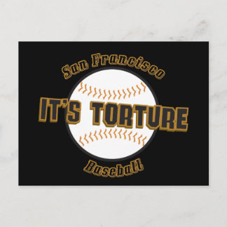 San Francisco Baseball Het is marteling Briefkaart