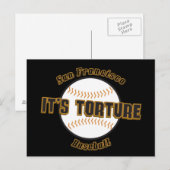 San Francisco Baseball It's Torture Carte postale (Devant / Derrière)