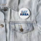 San Francisco Bay Area Ronde Button 5,7 Cm (In situ)