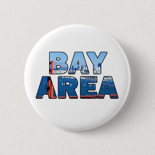 San Francisco Bay Area Ronde Button 5,7 Cm