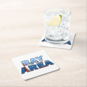 San Francisco Bay Area Vierkante Kartonnen Onderzetter (Insitu)