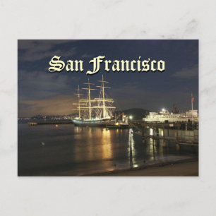San Francisco Bay bij nacht Briefkaart