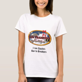 San Francisco Bay met persoonlijke woorden T-shirt