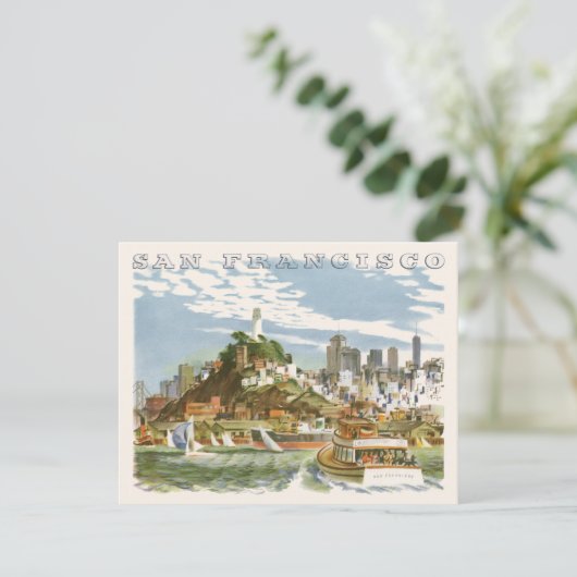 San Francisco Bay Travel Poster Ferryboat