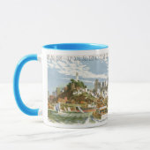 San Francisco Bay Travel Poster Ferryboat Mok (Links)