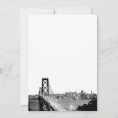 San Francisco bestemming bruiloft uitnodiging (Achterkant)