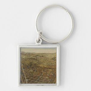 San Francisco Birds eye uitzicht Sleutelhanger