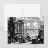 San Francisco Black and White Travel briefkaart (Voorkant / Achterkant)